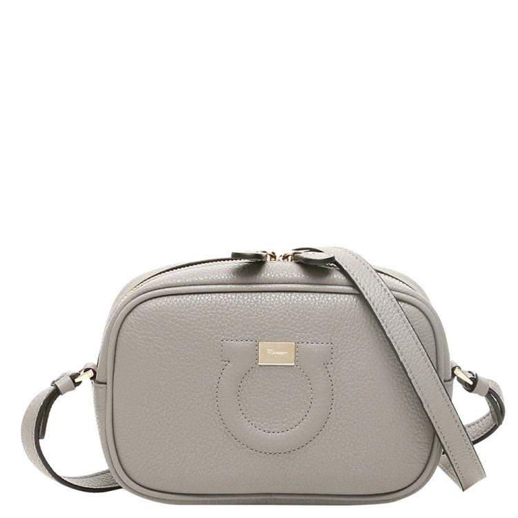 salvatore ferragamo city leather saddle crossbody