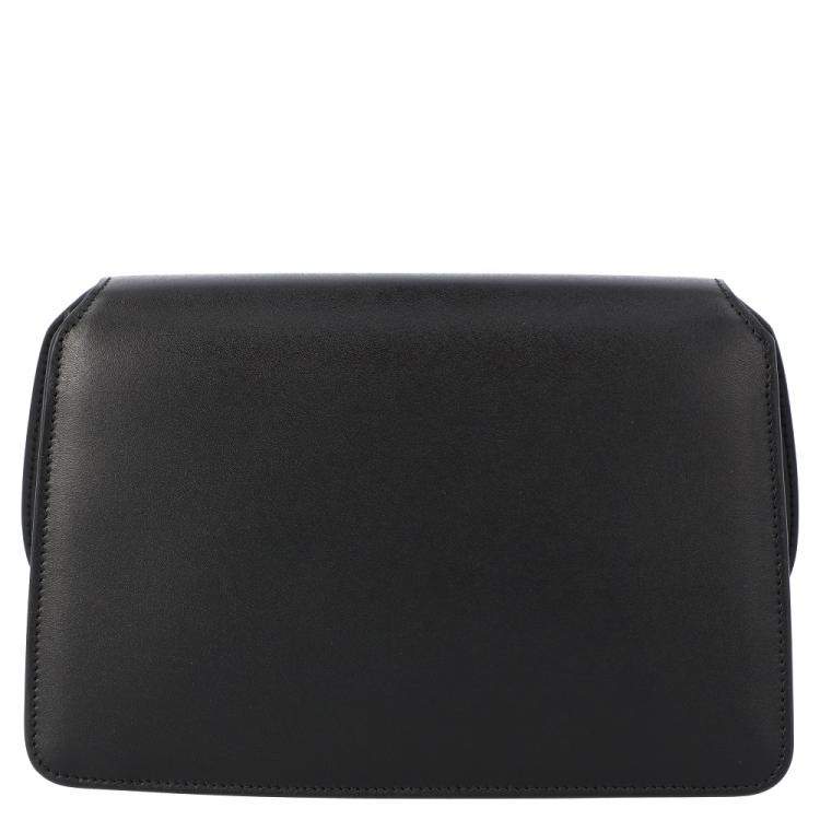 Pre Owned Salvatore Ferragamo Black Mini Convertible Clutch Bag
