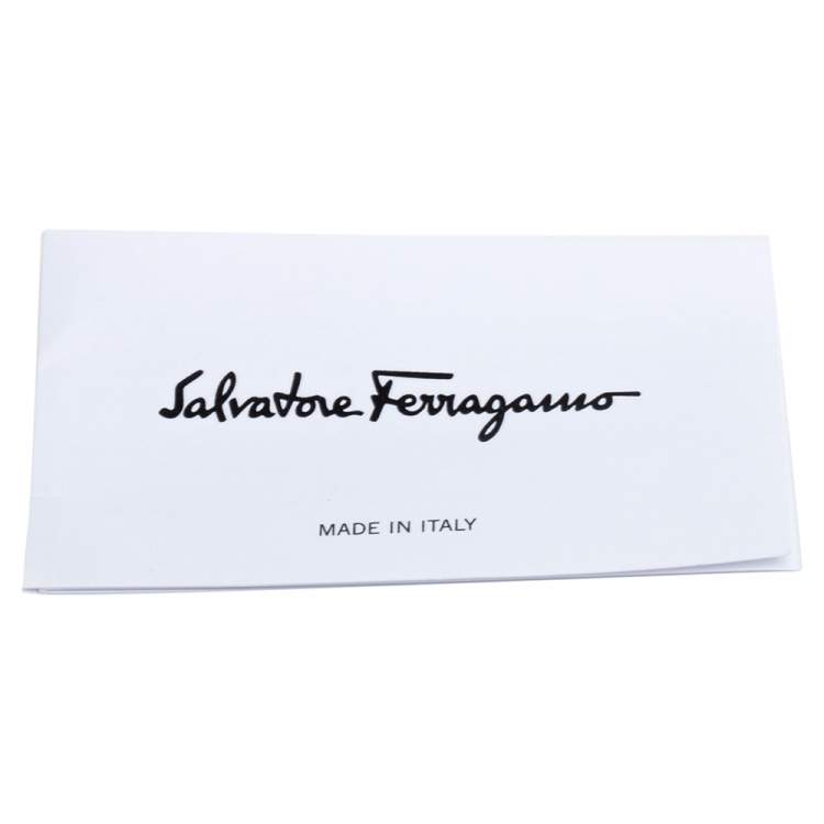 Pre Owned Salvatore Ferragamo Green Leather Small Boxyz Top Handle Bag