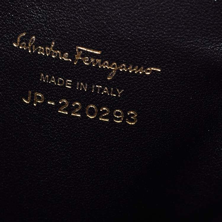 Pre Owned Salvatore Ferragamo Multicolor Leather Vara Bow Smartphone Holder