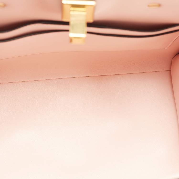 Pre Owned Salvatore Ferragamo Black Leather Small Studio Box Bag