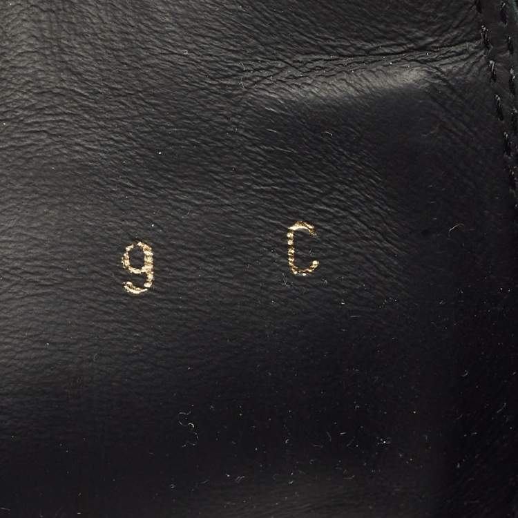 Pre Owned Salvatore Ferragamo Black Leather Oderico Ankle Boots Size 39.5