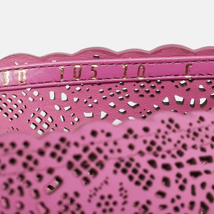 Pre Owned Salvatore Ferragamo Vara Size 40.5 Purple Leather Ballet Flats