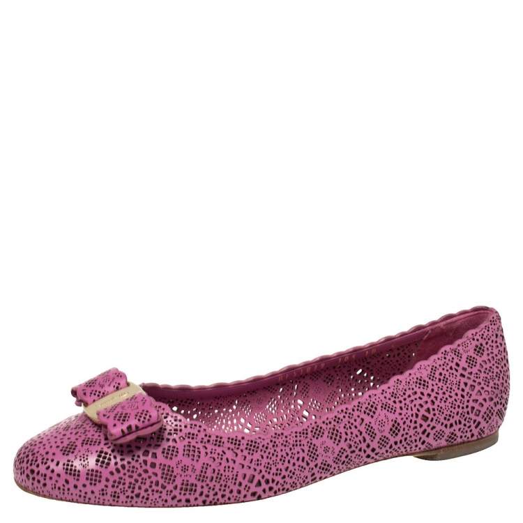 purple ballet flats