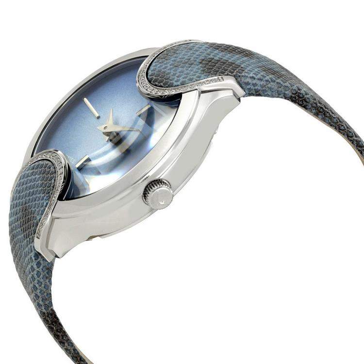 Pre Owned Salvatore Ferragamo Blue Stainless Steel FIZ040015 Women's Wristwatch 38MM