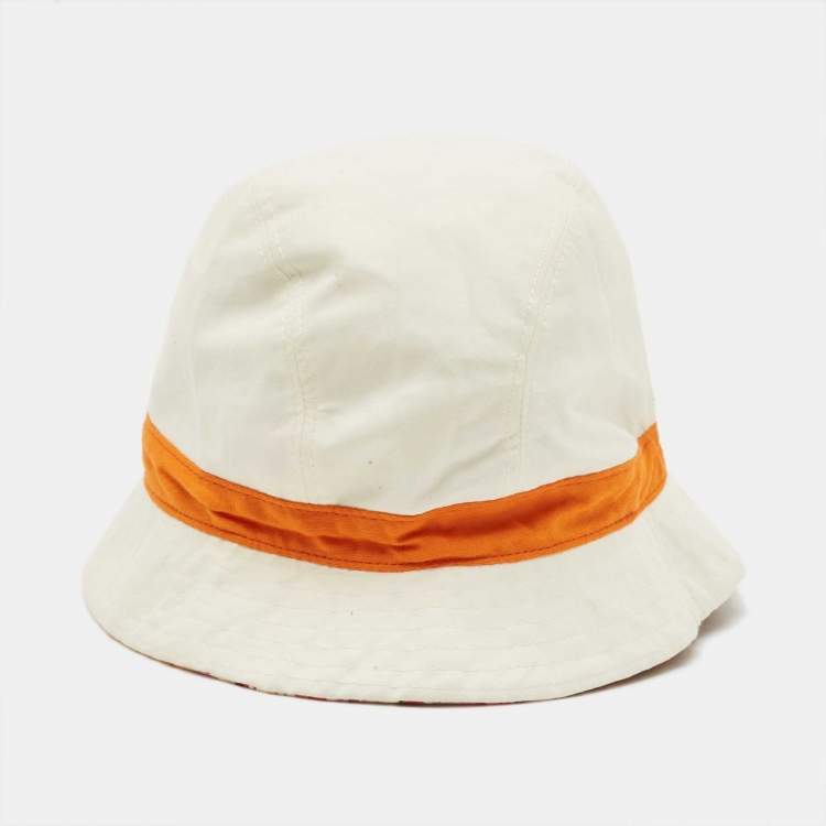 Pre Owned Salvatore Ferragamo Multicolor Floral Print Cotton Bucket Hat Size 57