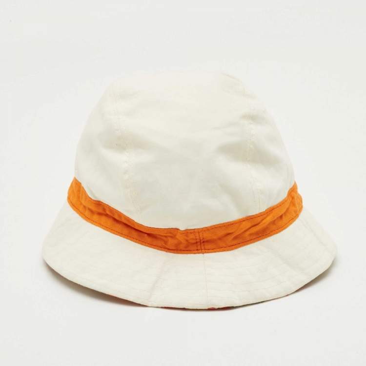 Pre Owned Salvatore Ferragamo Multicolor Floral Print Cotton Bucket Hat Size 57