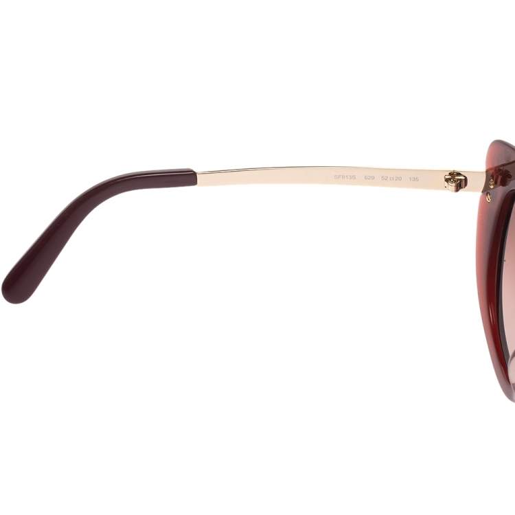 Pre Owned Salvatore Ferragamo Burgundy SF813S Sunglasses