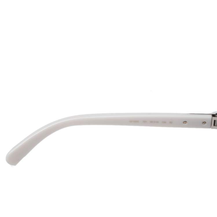 مملوكة مسبقًا Salvatore Ferragamo Ivory / Green Gradient SF150S Square Sunglasses