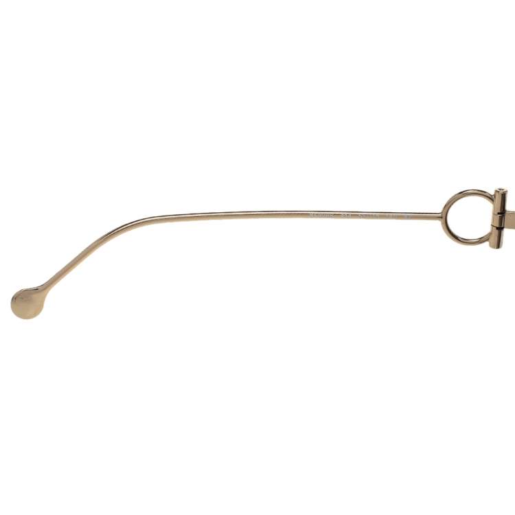 Pre Owned Salvatore Ferragamo Gold Tone/Brown Gradient SF928S Cat-Eye Sunglasses