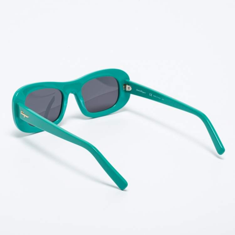 Pre Owned Salvatore Ferragamo Green SF1046S Gradient Sunglasses