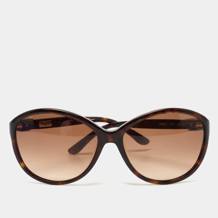 مملوكة مسبقًا Salvatore Ferragamo Dark Brown SF645S Oval Sunglasses