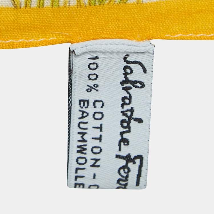 Pre Owned Salvatore Ferragamo Multicolor Printed Handkerchief 