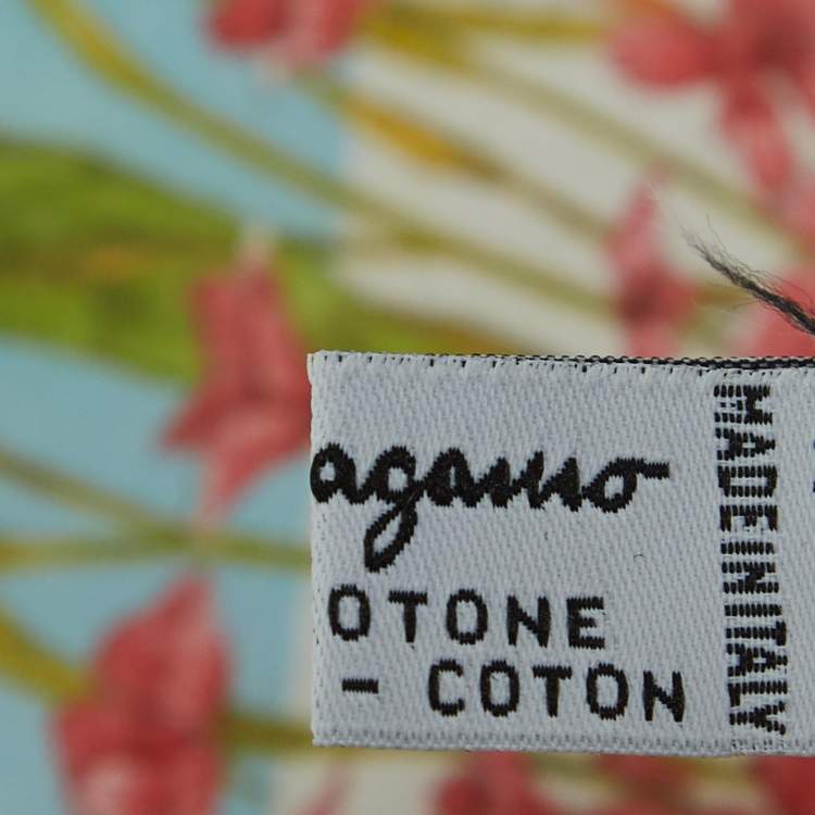 Pre Owned Salvatore Ferragamo Multicolor Printed Handkerchief 