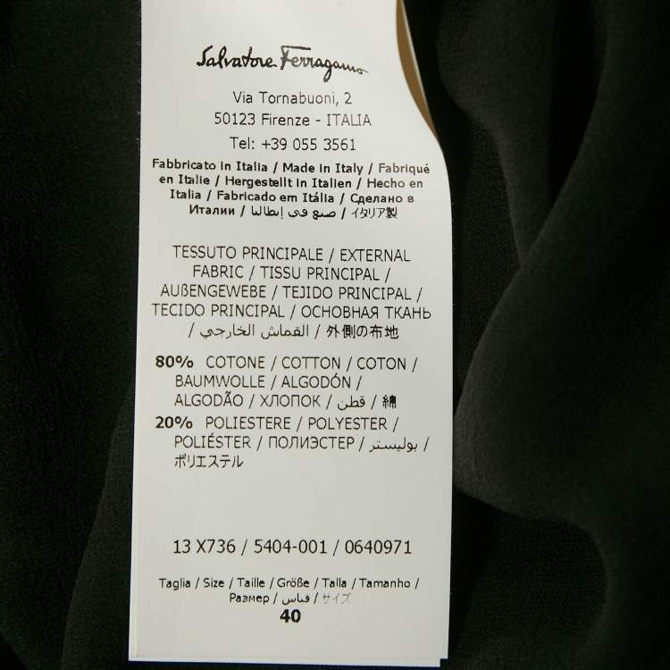 Pre Owned Salvatore Ferragamo Black Ruffled Sleeveless Long Dress S