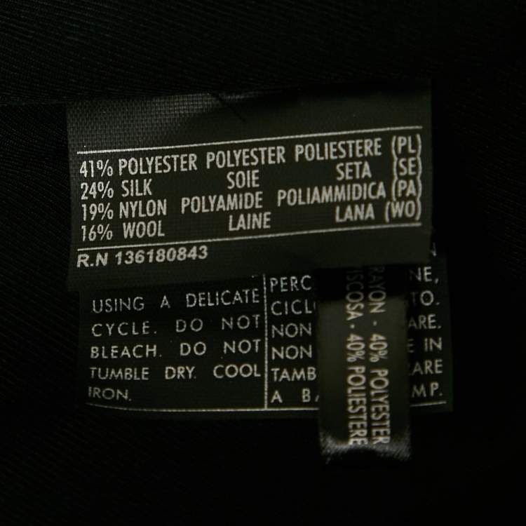 Pre Owned Salvatore Ferragamo Metallic Textured Lamé Pencil Skirt M