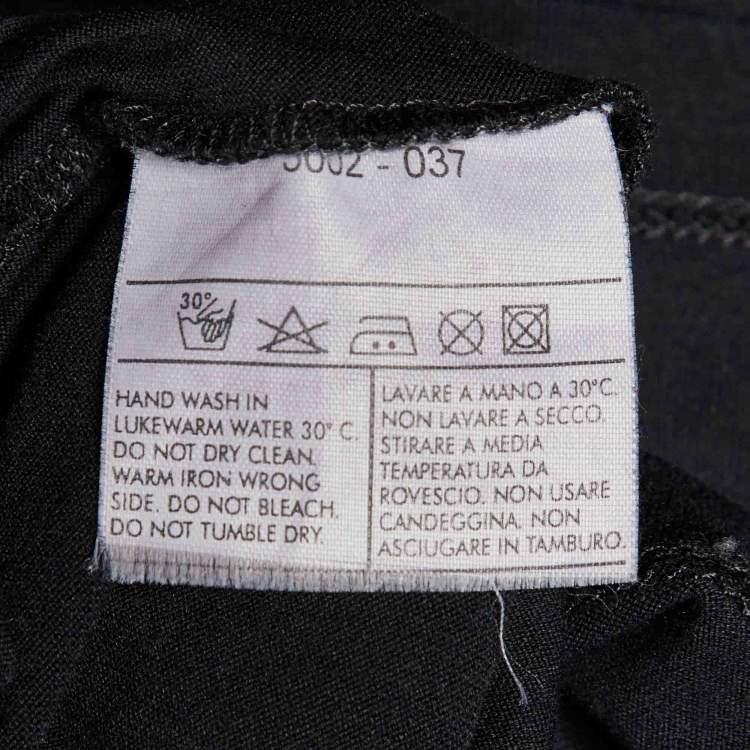 Pre Owned Salvatore Ferragamo Black Cotton Gancini Embellished T-Shirt XL