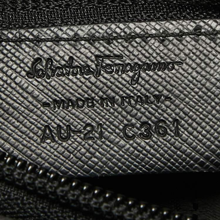 Pre Owned Salvatore Ferragamo Black Leather Kelly Top Handle Bag