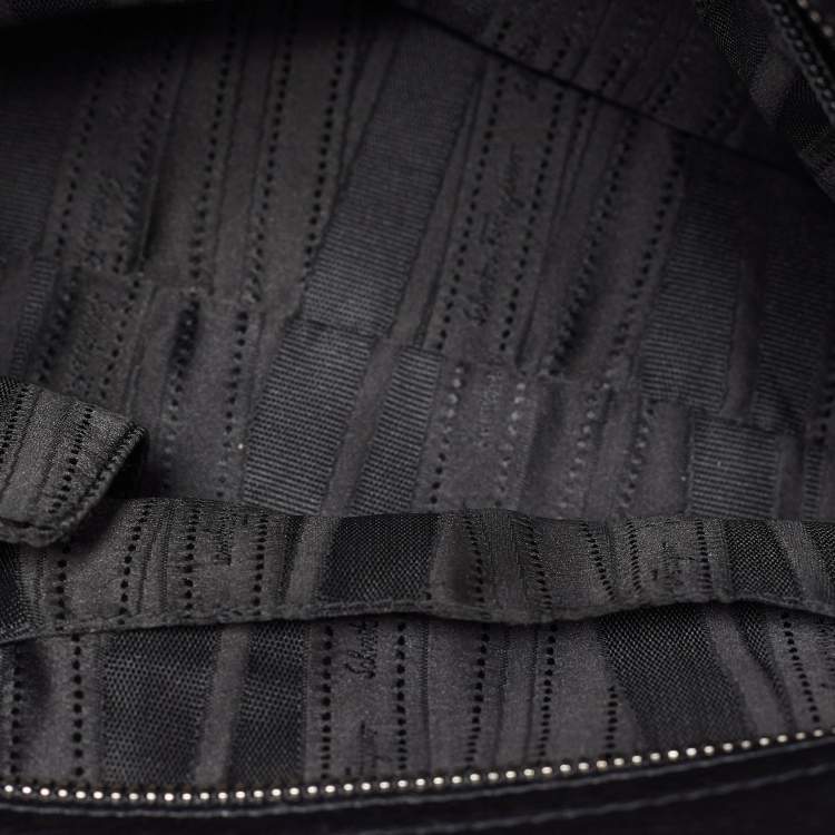 مملوكة مسبقًا Salvatore Ferragamo Black Leather Sofia Top Handle Bag