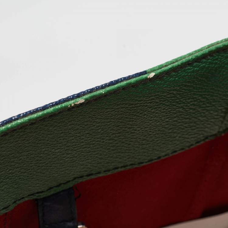 مملوكة مسبقًا Salvatore Ferragamo Multicolor Printed Leather Shopper Tote