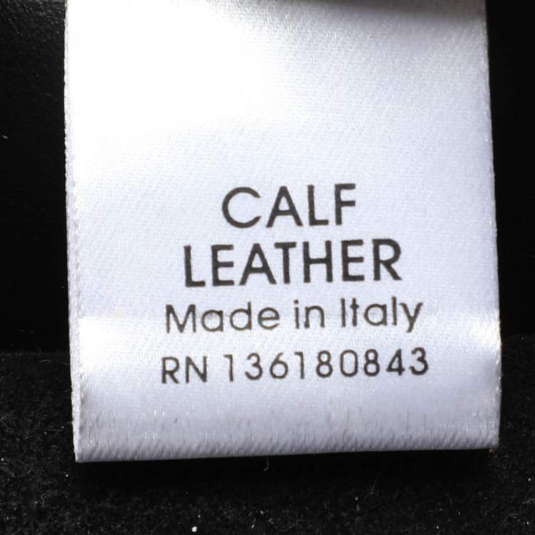 Pre Owned Salvatore Ferragamo Black Leather Gancio Stud Bucket bag