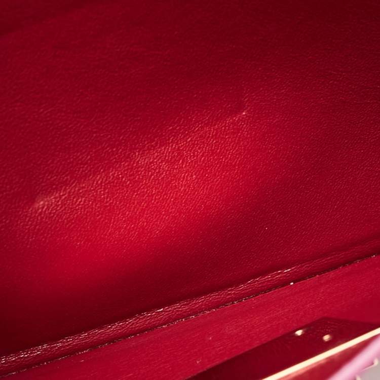 Pre Owned Salvatore Ferragamo Fuchsia Leather Marisol Top Handle Bag