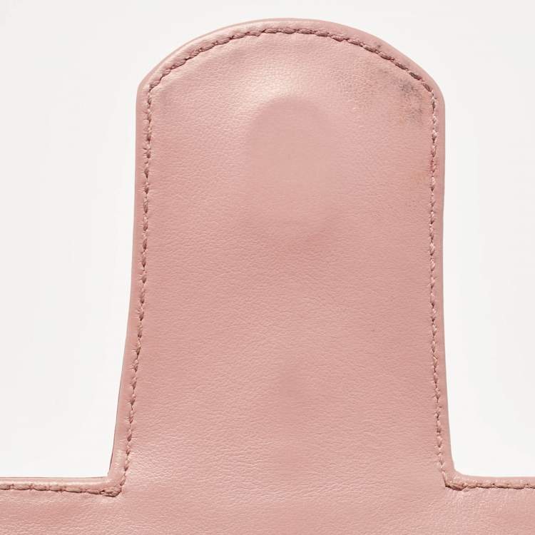 Pre Owned Salvatore Ferragamo Pink Leather Thalia Shoulder Bag