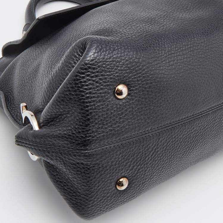 مملوكة مسبقًا Salvatore Ferragamo Black Leather Medium Sofia Top Handle Bag