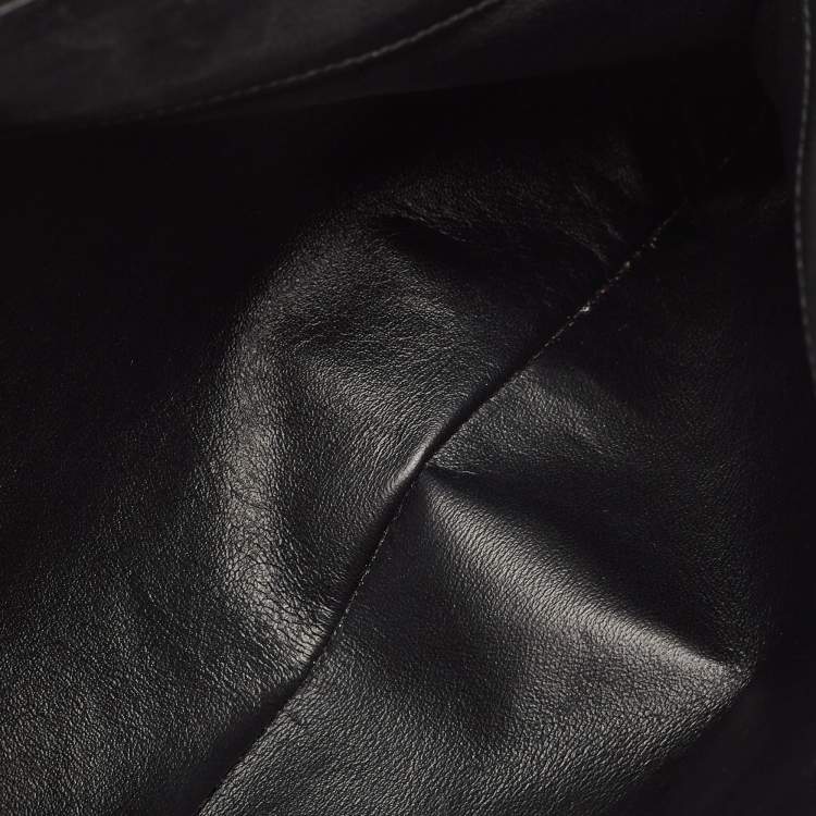 Pre Owned Salvatore Ferragamo Black Leather Aline Shoulder Bag