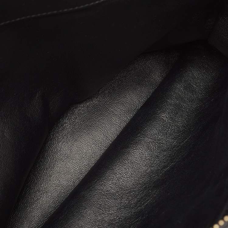 Pre Owned Salvatore Ferragamo Black Leather Aline Shoulder Bag