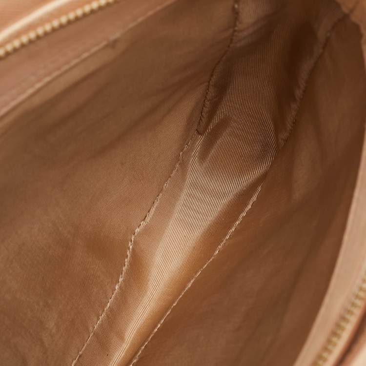 Pre Owned Salvatore Ferragamo Beige Leather Tracey Tote
