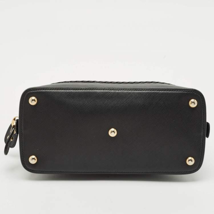 Pre Owned Salvatore Ferragamo Black Leather Darina Satchel
