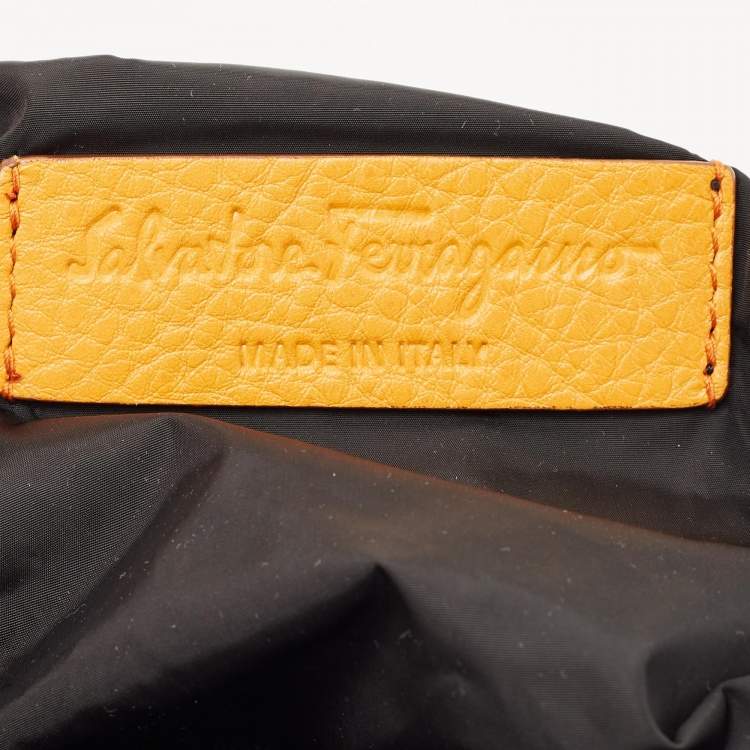 Pre Owned Salvatore Ferragamo Black Nylon Tote