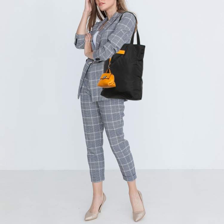 Pre Owned Salvatore Ferragamo Black Nylon Tote