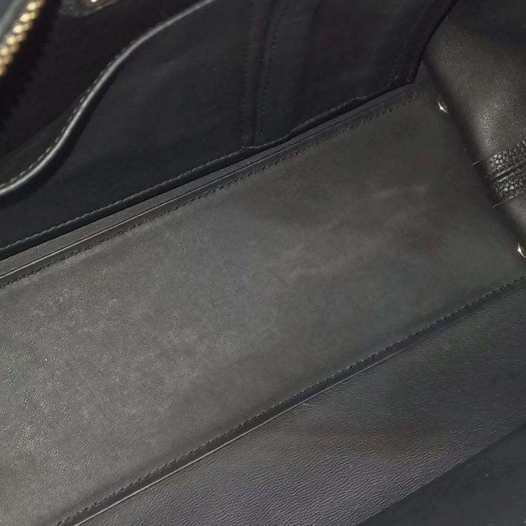 Pre Owned Salvatore Ferragamo Black Leather Sophia Bag