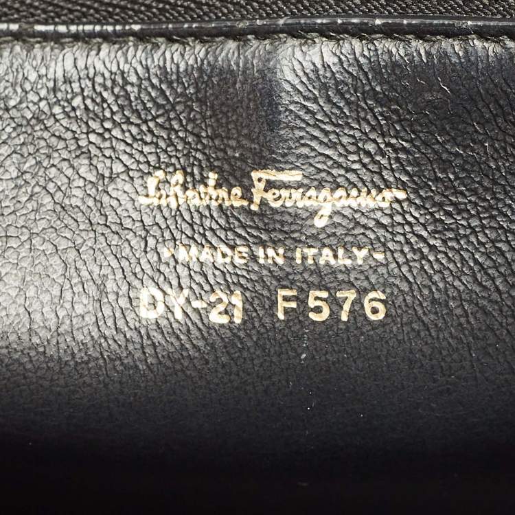 Pre Owned Salvatore Ferragamo Tricolor Leather Marisol Top Handle Bag