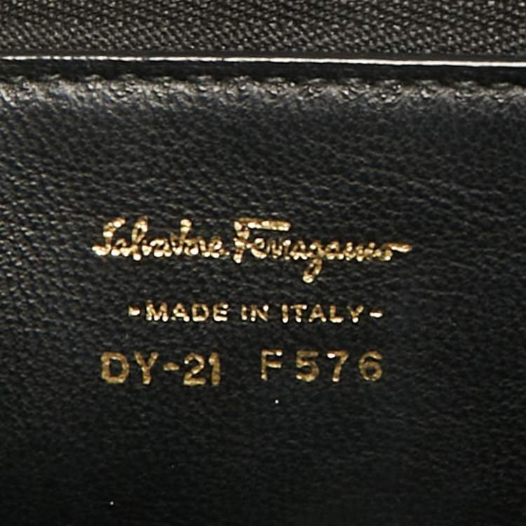 Pre Owned Salvatore Ferragamo Tricolor Leather Marisol Top Handle Bag