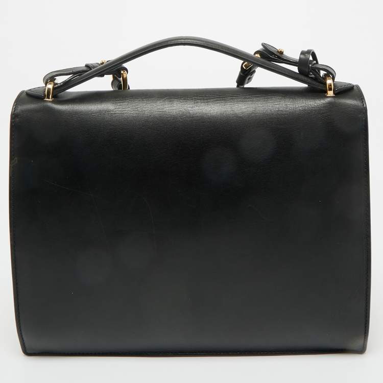 Pre Owned Salvatore Ferragamo Tricolor Leather Marisol Top Handle Bag