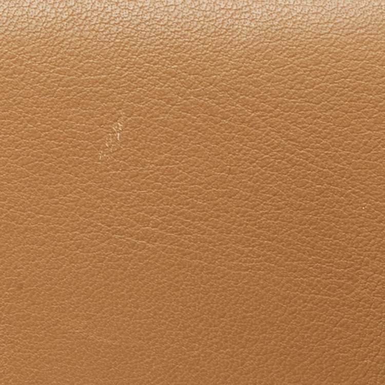 Pre Owned Salvatore Ferragamo Beige Leather Gancio Tote