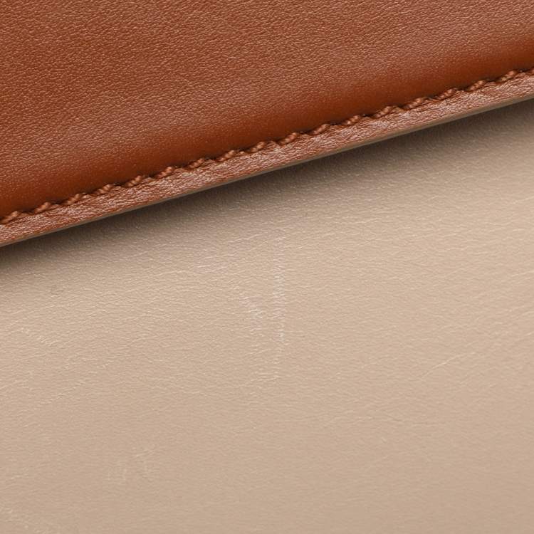 Pre Owned Salvatore Ferragamo Tricolor Leather Large Sofia Top Handle Bag