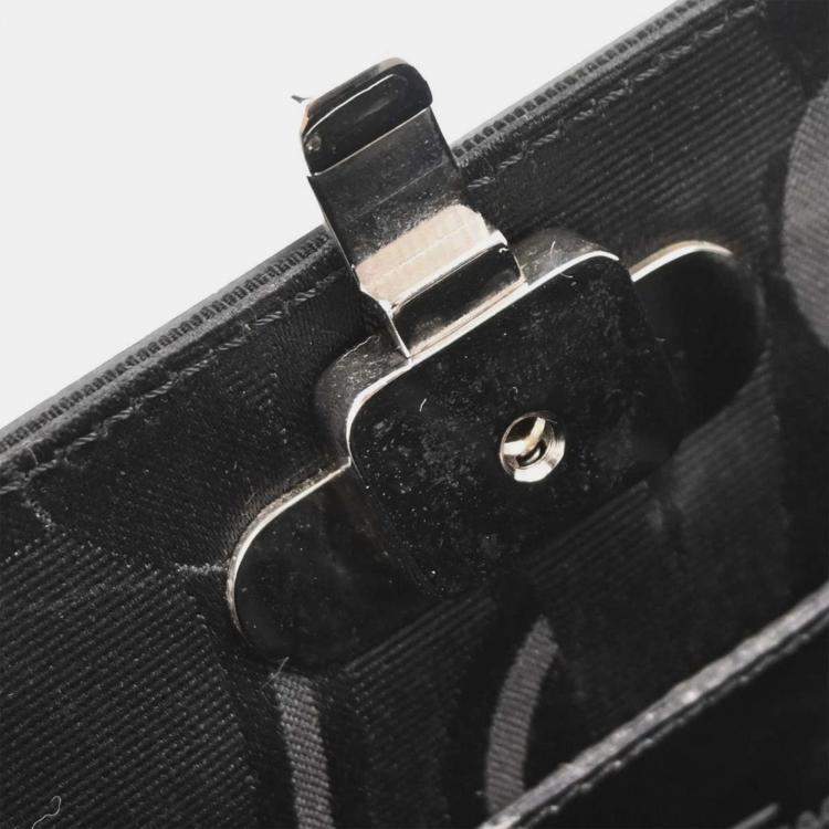 Pre Owned Salvatore Ferragamo Silver Aluminum Gancini Shoulder Bag 