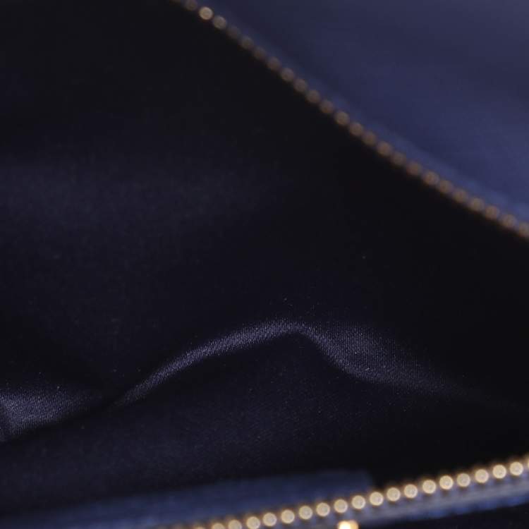 Pre Owned Salvatore Ferragamo Blue Leather Ginny Shoulder Bag