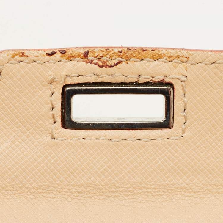 Pre Owned Salvatore Ferragamo Multicolor Printed Canvas and Leather Gancini Pochette Bag