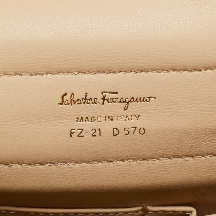 Pre Owned Salvatore Ferragamo Yellow Leather Small Sofia Top Handle Bag