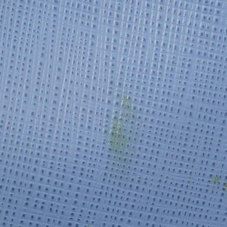 Pre Owned Salvatore Ferragamo Blue Saffiano Leather Gancini Shoulder Bag