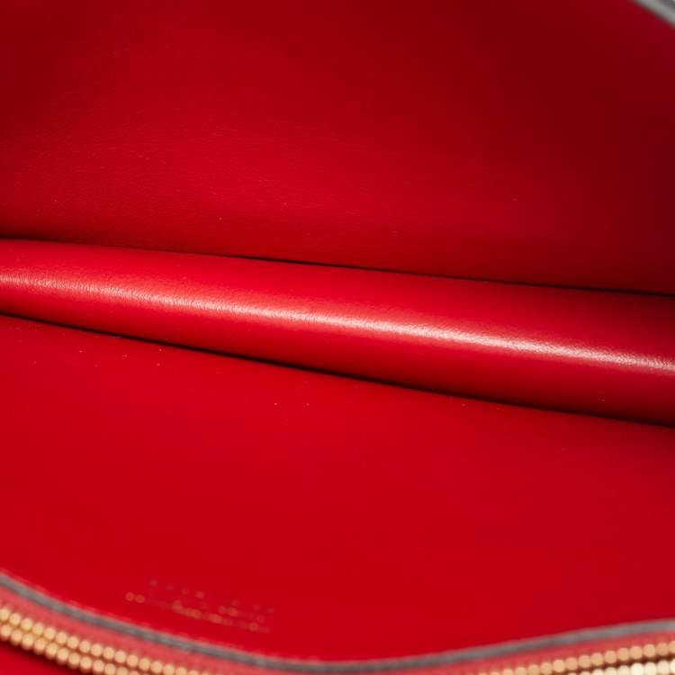 Pre Owned حقيبة سالفاتوري فيراغامو ماريسول يد علوية جلد رمادي مزجج