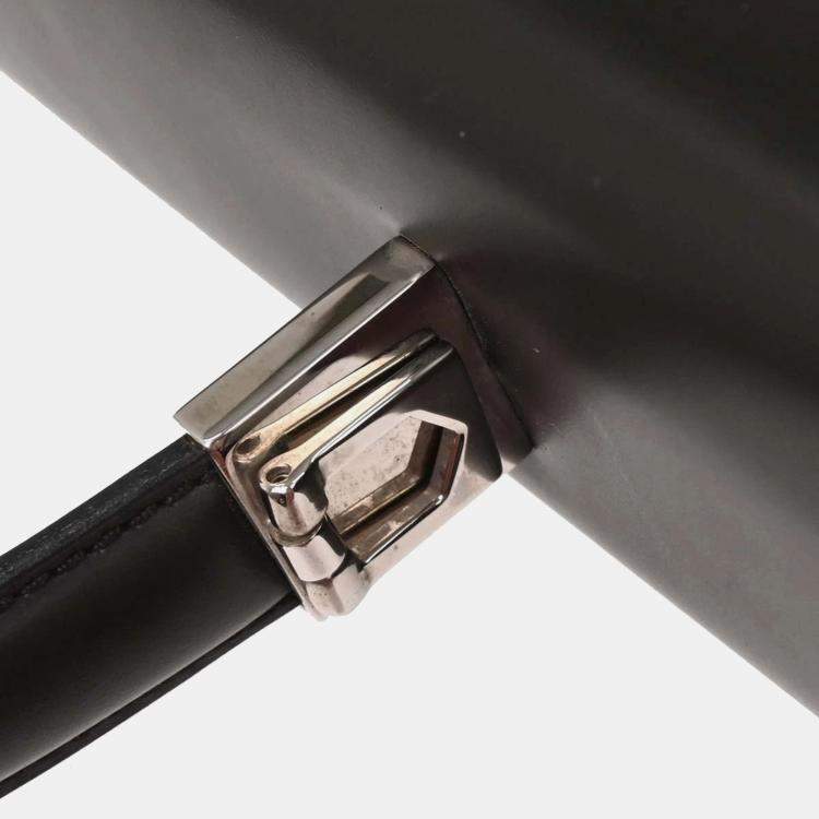 Pre Owned Salvatore Ferragamo Black Gancini 2way Handbag