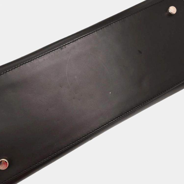 Pre Owned Salvatore Ferragamo Black Gancini 2way Handbag