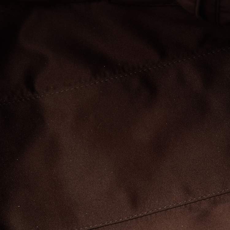 Pre Owned Salvatore Ferragamo Gancio Brown Ombre Saffiano Leather Gradient Effect Tote