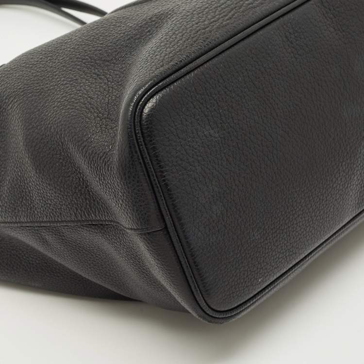 Pre Owned حقيبة يد توتس سالفاتوري فيراغامو جانشيو سيتي جلد أسود